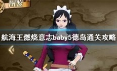 燃烧意志ssrbaby5（航海王燃烧意志baby5德岛通关攻略）