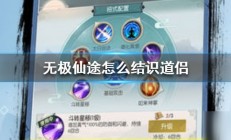 无极仙途道侣结识攻略（速看）