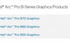 Intel锐炫Pro B70专业显卡现身官网：游戏卡彻底飞了