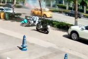 汽车行驶中突发爆炸大量碎片飞溅 当地回应：系油改气车辆 已移交官方