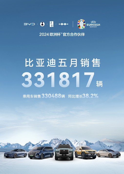 累计销量超33万台！比亚迪4月销量公布：同比增长38.2%