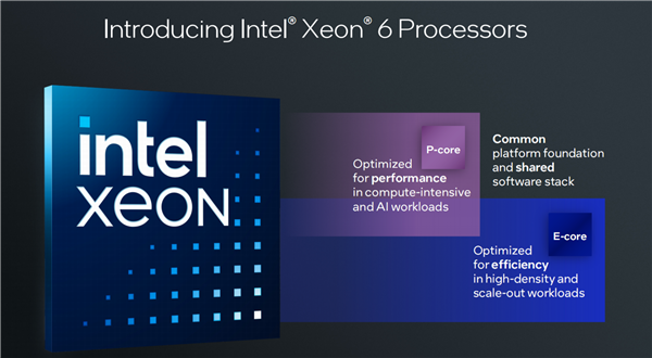 Intel正式发布至强6：288个E核、128个P核交相辉映