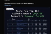 腾讯混元首次上榜Chatbot Arena排名：跻身全球Top 15