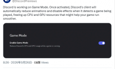 给游戏帧率让路！通讯工具Discord开发游戏模式：自动削减CPU/GPU占用