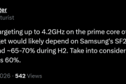 三星最强自研2nm芯片！Exynos 2700主频剑指4.2GHz