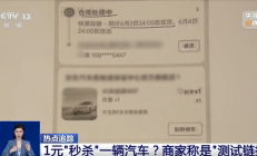 1元“秒杀”11万汽车被拒发货 法院判了