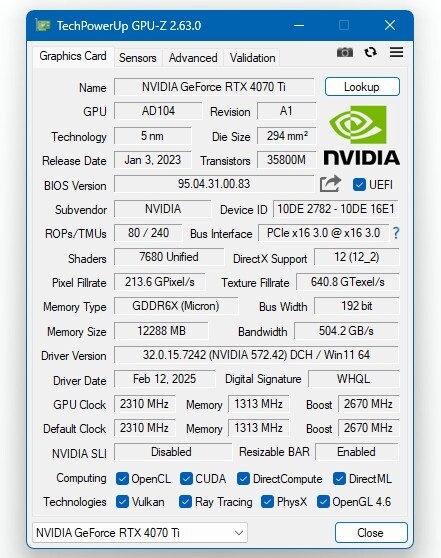 GPU-Z 2.63发布：支持四大新卡 提前迎接AMD RX 9070系列 第1张