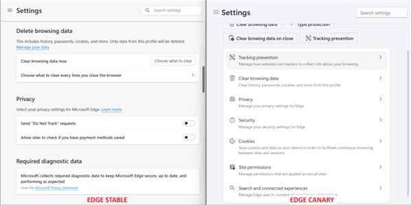 微软Edge设置页大变样！越来越像Chrome 微软Edge 第3张