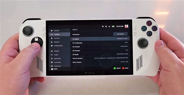 ROG游戏掌机成功安装SteamOS：性能不输Steam Deck ROG游戏掌机成功安装SteamOS 第1张
