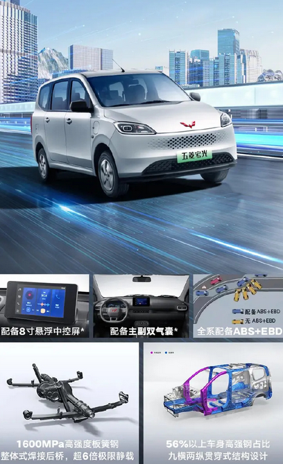 百公里油耗4.3L 综合续航1000KM！五菱宏光增程版详细配置首次公布 五菱宏光增程版 第4张