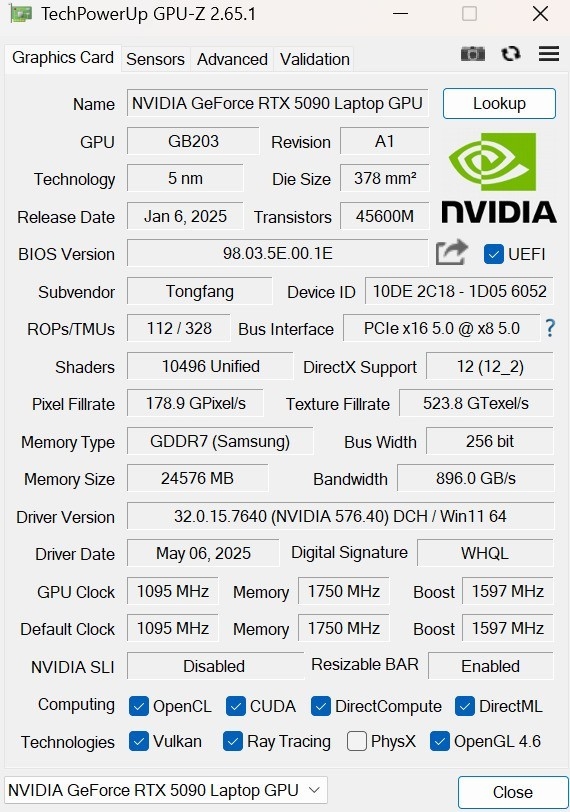笔记本RTX 5090/5080/5070Ti谁最坑:实测给你答案 5090 第1张 笔记本RTX 5090/5080/5070Ti谁最坑:实测给你答案 5090 第1张