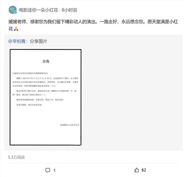 《送你一朵小红花》朱媛媛赵英俊都是因癌症去世:抗癌电影的现实版 送你一朵小红花 朱媛媛 赵英俊 第1张 《送你一朵小红花》朱媛媛赵英俊都是因癌症去世:抗癌电影的现实版 送你一朵小红花 朱媛媛 赵英俊 第1张