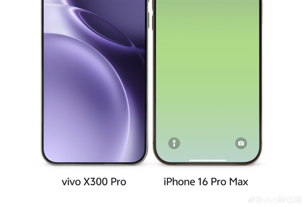 vivo X300 Pro与iPhone 16 Pro Max对比图出炉：6.78英寸超窄边直屏 第1张