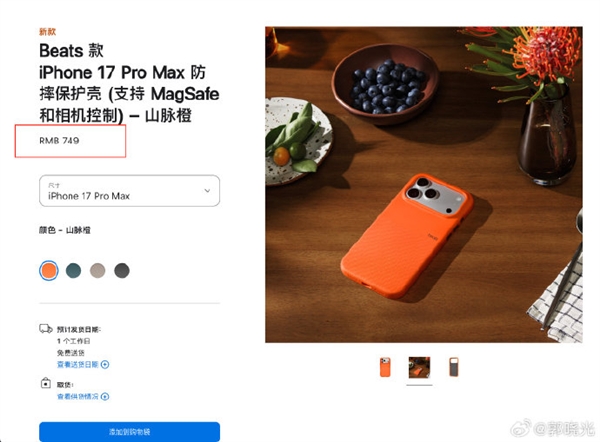 苹果推出iPhone 17系列斜挎挂绳 售价479元:还有749元的保护壳 苹果iPhone 17 第3张 苹果推出iPhone 17系列斜挎挂绳 售价479元:还有749元的保护壳 苹果iPhone 17 第3张