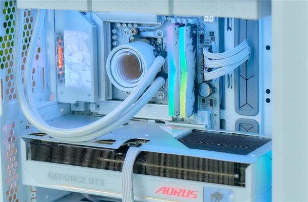融入雕妹二次元设计！技嘉B850 AORUS ELITE-P ICE主板图赏 技嘉B850 ICE主板 第3张