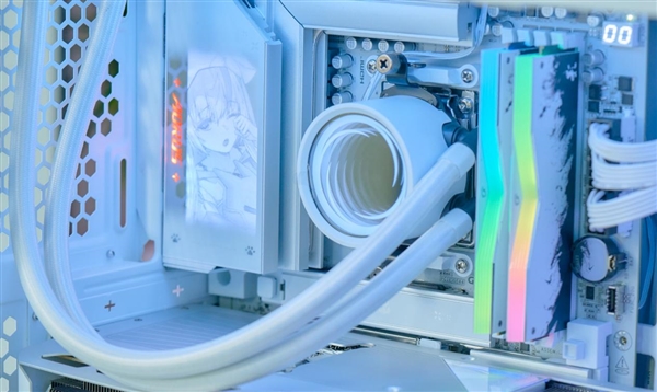 融入雕妹二次元设计！技嘉B850 AORUS ELITE-P ICE主板图赏 技嘉B850 ICE主板 第4张