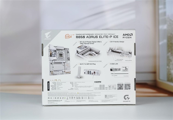融入雕妹二次元设计！技嘉B850 AORUS ELITE-P ICE主板图赏 技嘉B850 ICE主板 第31张