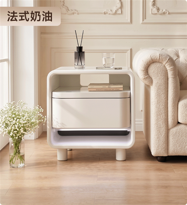 抵5件家具 8H智能床头柜发布：带指纹保险柜还能连米家APP 智能床头柜 第7张