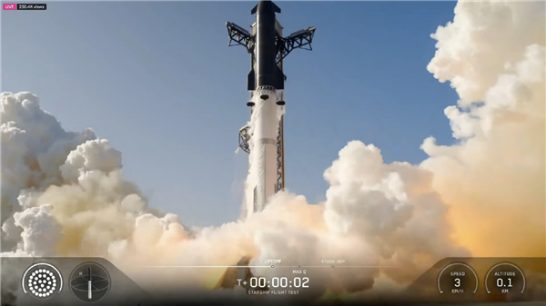SpaceX星舰第13次试飞成功！首次部署V3版星链 超重型助推器受控溅落 SpaceX星舰 V3版星链 第1张