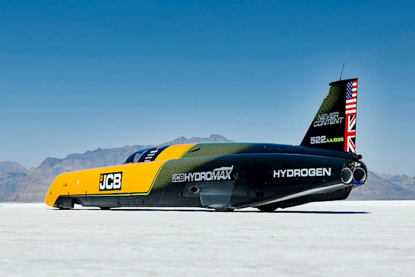 653km/h人飞魂追！氢动力车陆地速度纪录被刷新 氢动力车 第1张