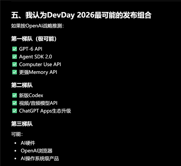 OpenAI 9月放大招：定调史上最好的开发者大会上 GPT-6备受期待 GPT-6 第2张