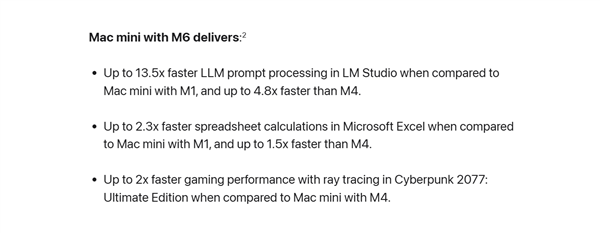 首发2nm M6芯片！苹果全新Mac mini发布：6999元起 M6芯片 苹果全新Mac mini 第4张