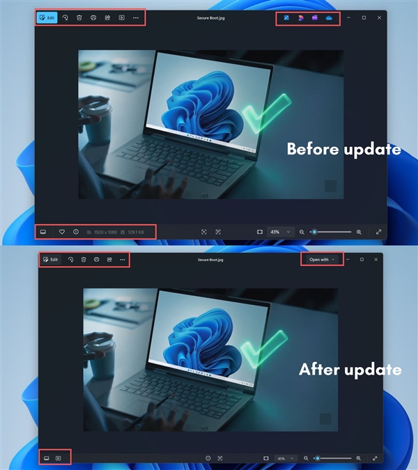 Windows 11照片应用大更新！大幅瘦身不臃肿：速度提升近一倍 11照片应用 第1张