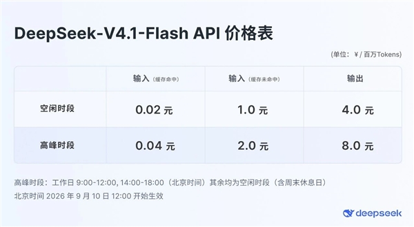 DeepSeek V4.1 Flash正式发布：性能全面超越V4 Pro 成本更低 Flash 第4张